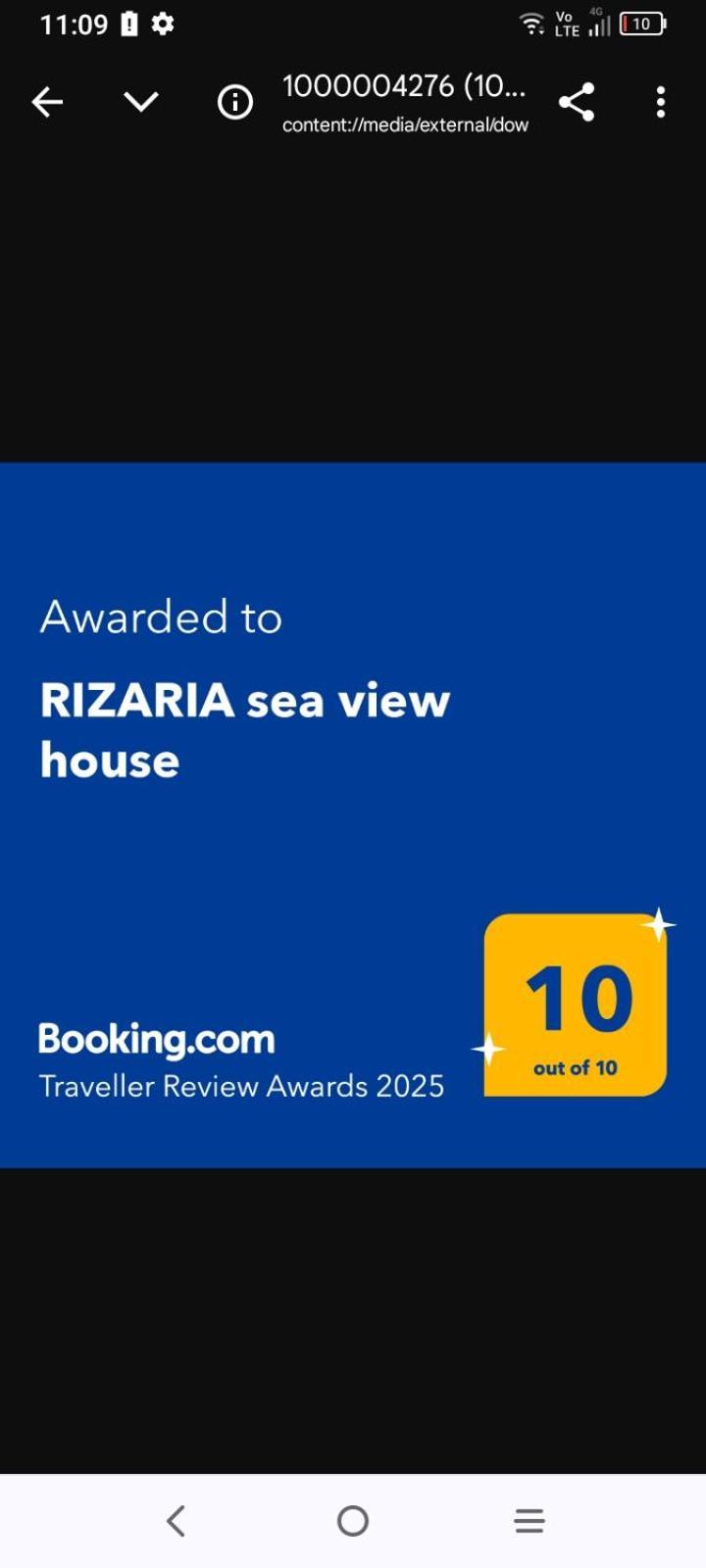 Rizaria Sea View House Villa Spartylas Exterior photo